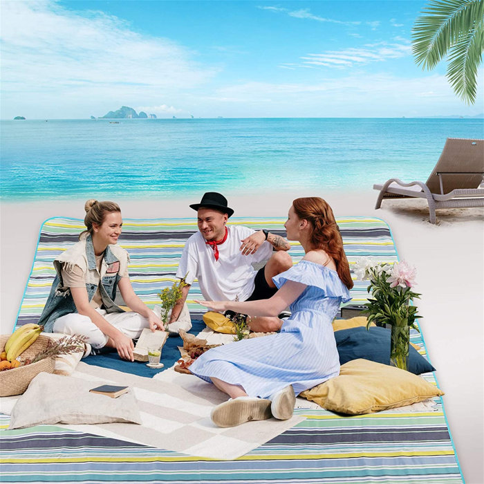 REDCAMP Outdoor Waterproof Oxford Picnic Blanket, Service for 4 Wayfair